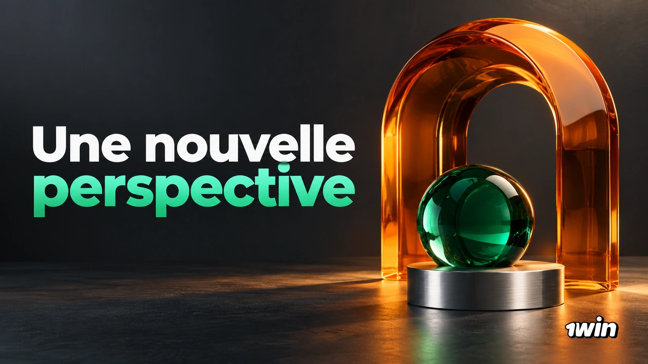 Arche orange transparente entourant une sphère verte sur un fond sombre